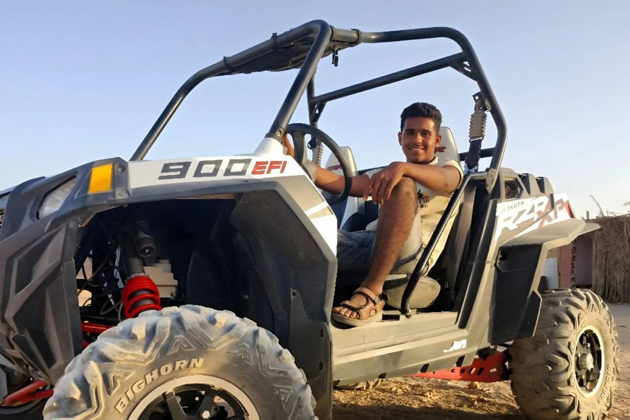 buggy safari in Marsa Alam desert ride with hotel transfer included no prepayment safe tour Egypt
